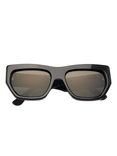 Emmanuelle Khanh Silencio Geometric-frame Sunglasses - Black 