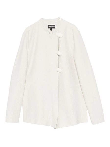  Emporio Armani Asymmetric-fastening Jacket - Neutrals 
