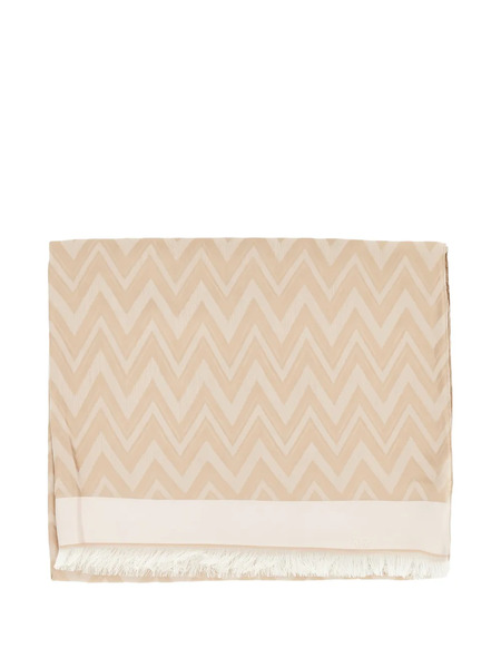  Emporio Armani Chevron-pattern Scarf - Neutrals 