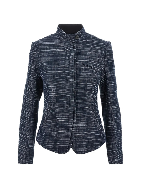  Emporio Armani Denim-effect Jacket - Blue 