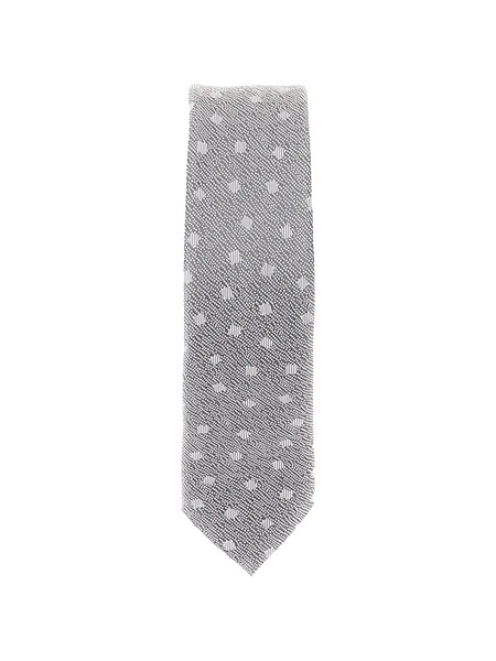  Emporio Armani Dot-pattern Silk Tie - Grey 