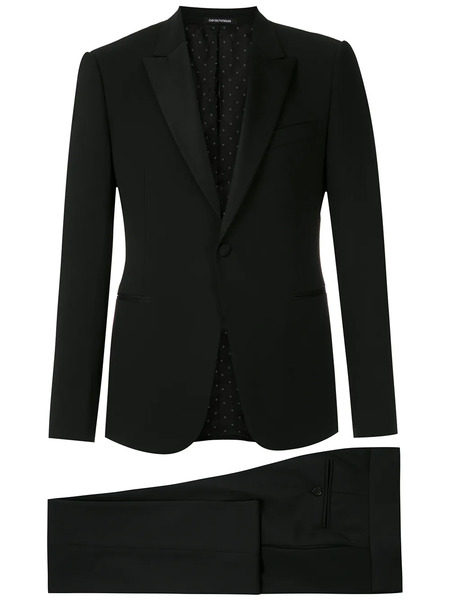  Emporio Armani Fitted Two-piece Suit - Black 