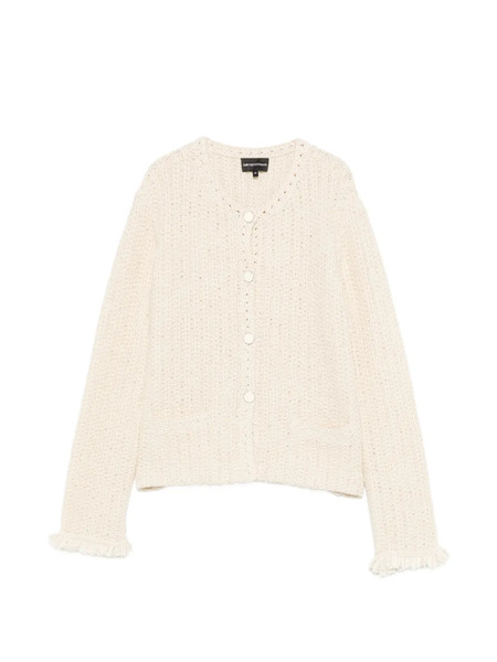  Emporio Armani Frayed Pocket Jacket - Neutrals 