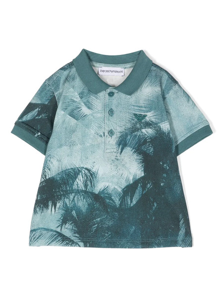  Emporio Armani Kids Asv Polo Shirt - Blue 