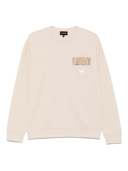  Emporio Armani Kids Logo-patch Sweatshirt - Neutrals 