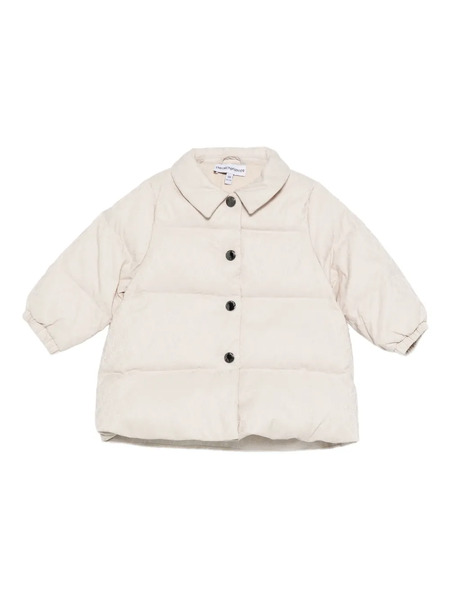  Emporio Armani Kids Monogram Quilted Jacket - Neutrals 