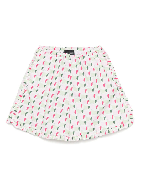  Emporio Armani Kids Patterned Shorts - Green 