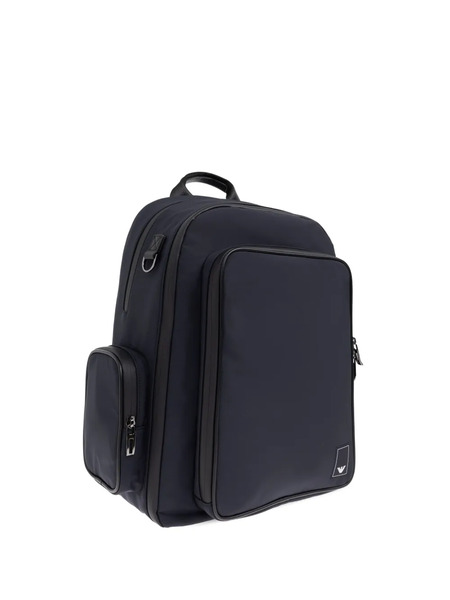  Emporio Armani Logo-patch Adjustable Backpack - Blue 
