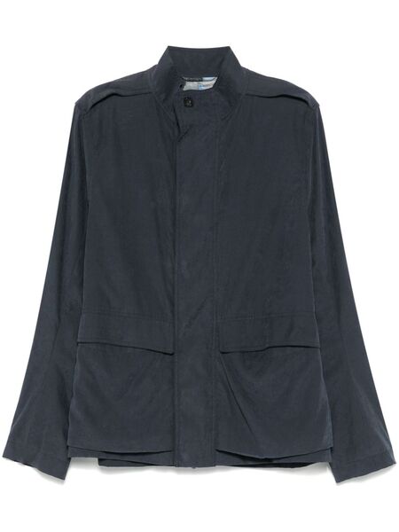  Emporio Armani Martingale-strap Jacket - Blue 
