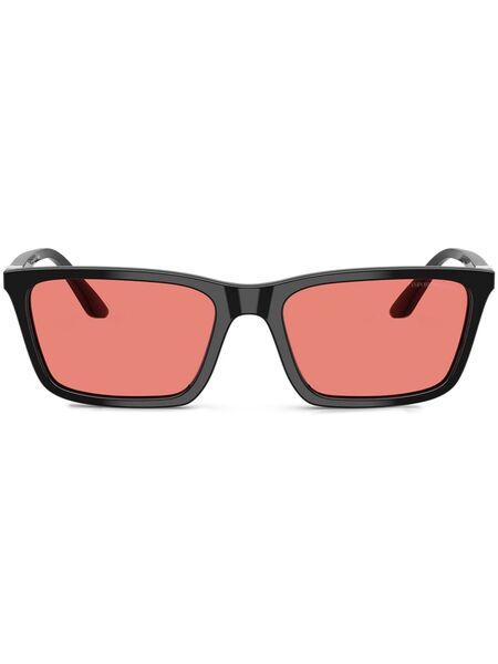  Emporio Armani Rectangle-frame Sunglasses - Black 