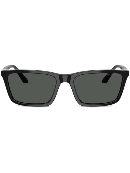  Emporio Armani Rectangular Sunglasses - Black 