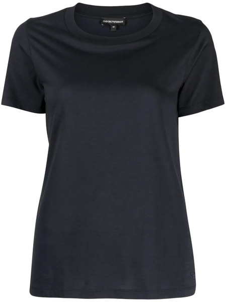  Emporio Armani Round-neck Cotton T-shirt - Blue 