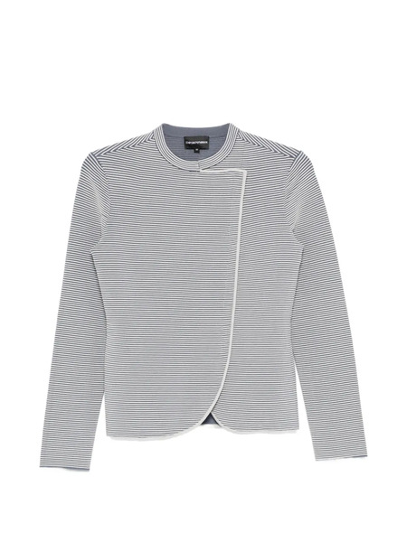  Emporio Armani Striped Jacket - Grey 