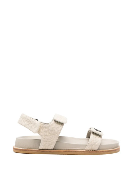  Emporio Armani Touch-strap Open-toe Sandals - Neutrals 