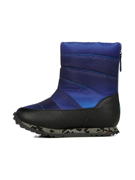  Emu Kids Quilted Zipped Snow Boots - Blue 