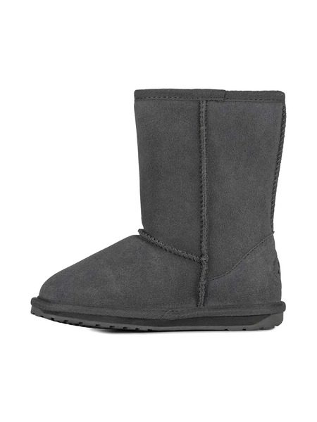  Emu Kids Suede-upper Ankle Boots - Grey 