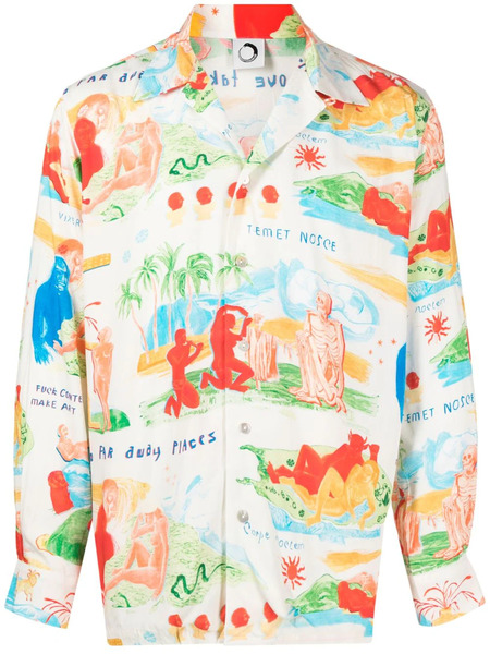  Endless Joy Graphic-print Long-sleeve Shirt - Multicolour 
