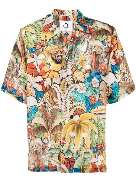  Endless Joy Graphic-print Short-sleeve Shirt - Neutrals 