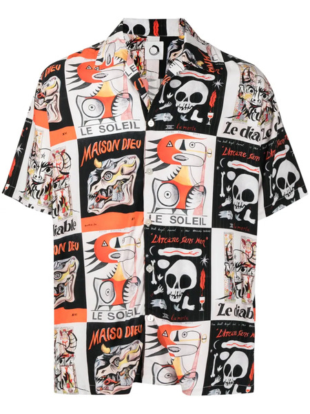  Endless Joy Graphic-print Short-sleeve Shirt - White 