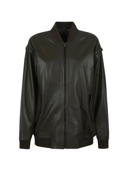  Enes Zip Bomber Jacket - Brown 