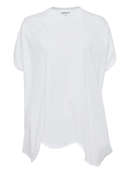 Enföld Asymmetric Cotton T-shirt - White 