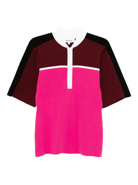  Enföld Contrast-colour Top - Pink 