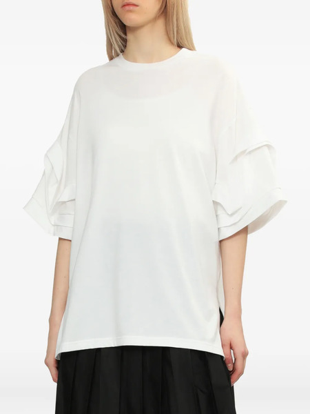  Enföld Layered-frill T-shirt - White 