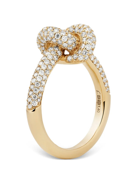  Engelbert Diamond Knot Ring - Gold 