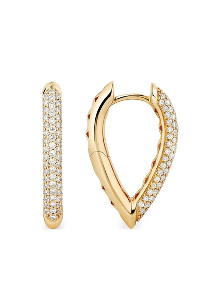  Engelbert 18k Yellow Gold Diamond Earrings 