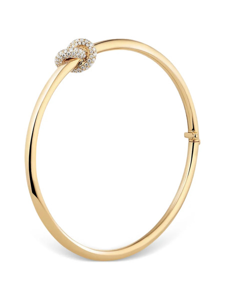  Engelbert Knot Diamond Bangle Bracelet - Gold 