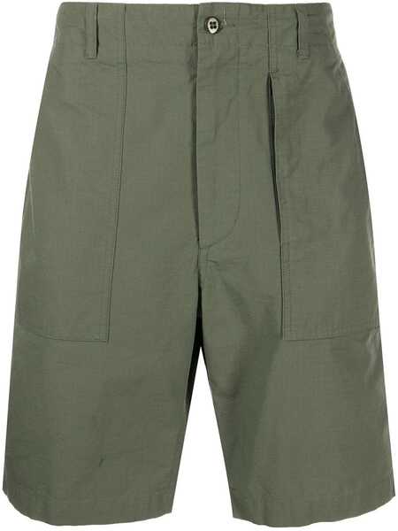  Engineered Garments High-waisted Straight-leg Shorts - Green 