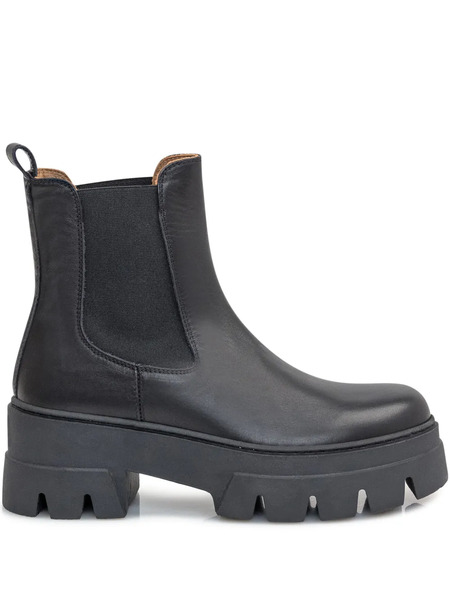  Ennequadro Leather Chelsea Boots - Black 