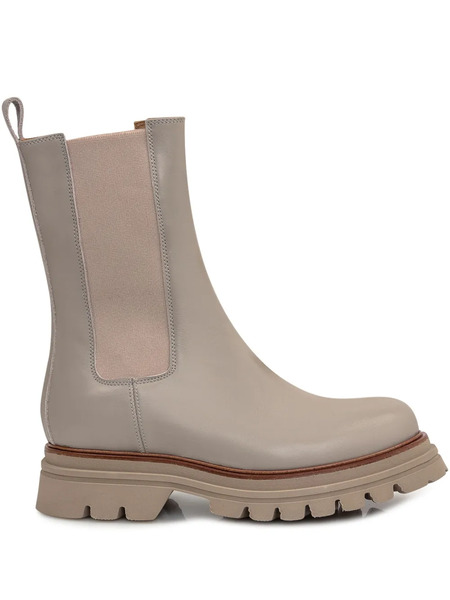  Ennequadro Leather Chelsea Boots - Neutrals 