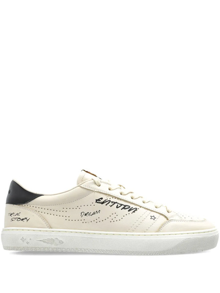  Enterprise Japan Perforated Leather Sneakers - Neutrals 