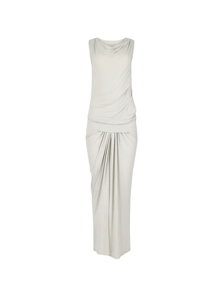  Entire Studios Cowl Draped Midi Dress - Neutrals 
