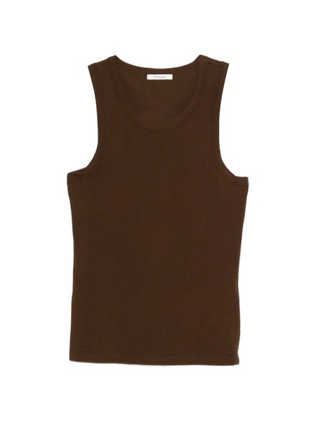  Entire Studios Crew Neck Sleeveless Tank Top - Brown 