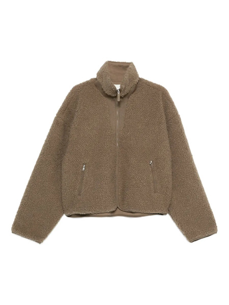  Entire Studios Ef Faux-fut Zip Jacket - Brown 