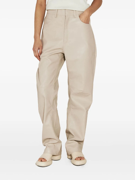  Entire Studios Faux-leather Trousers - Neutrals 