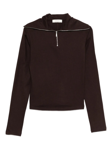  Entire Studios Half-zip Sweatshirt - Brown 