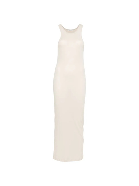 Entire Studios Racerback Ruched Midi Dress - Neutrals 