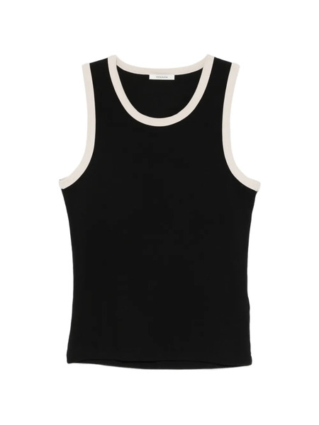  Entire Studios Ribbed Contrast Trim Vest - Black 