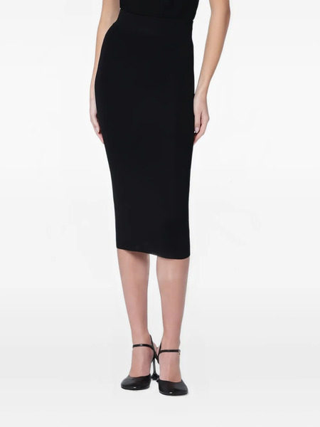  Entire Studios Ribbed-knit Pencil Skirt - Black 