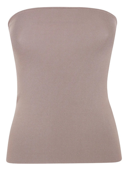  Entire Studios Ribbed-knit Strapless Top - Neutrals 