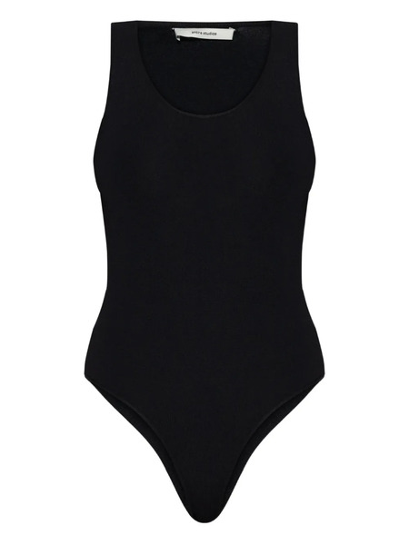  Entire Studios Ribbed Playsuit - Black 
