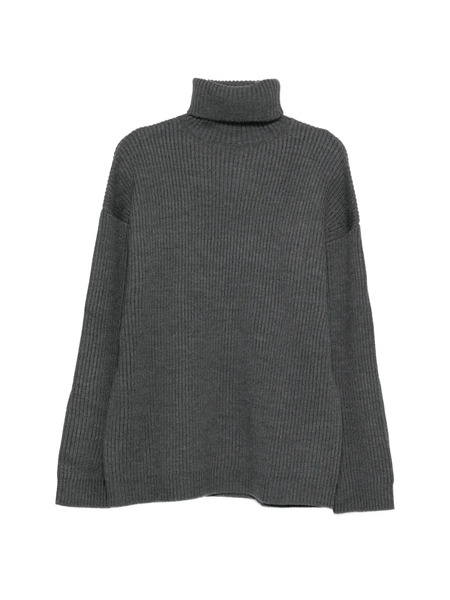  Entire Studios Roll-neck Ribbed Sweater - Grey 