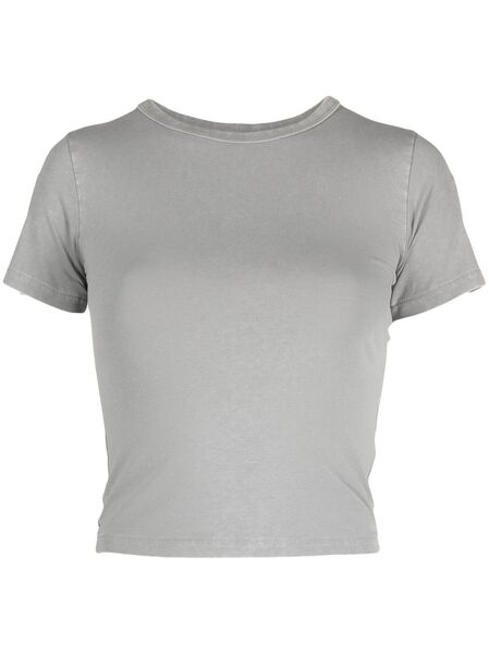  Entire Studios Round-neck Cropped T-shirt - Grey 