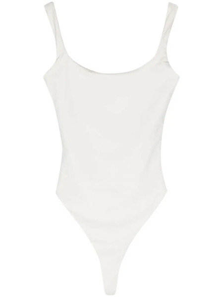  Entire Studios Square-neck Sleeveless Bodysuit - White 