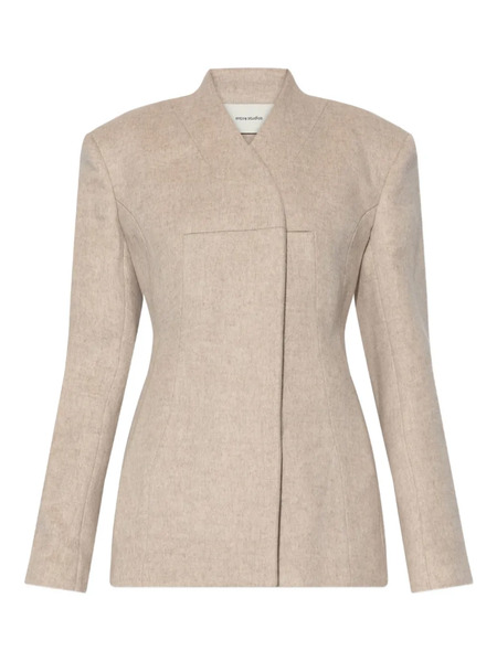  Entire Studios V-neck Blazer - Neutrals 