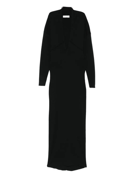 Entire Studios V-neck Maxi Dress - Black 