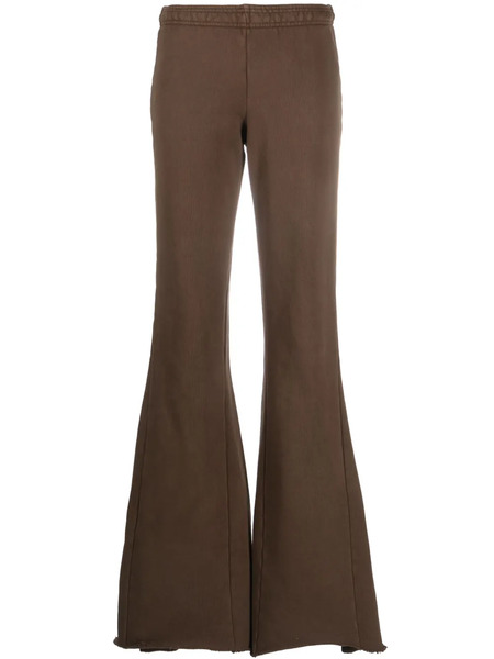  Entire Studios Washed-effect Flared Trousers - Brown 